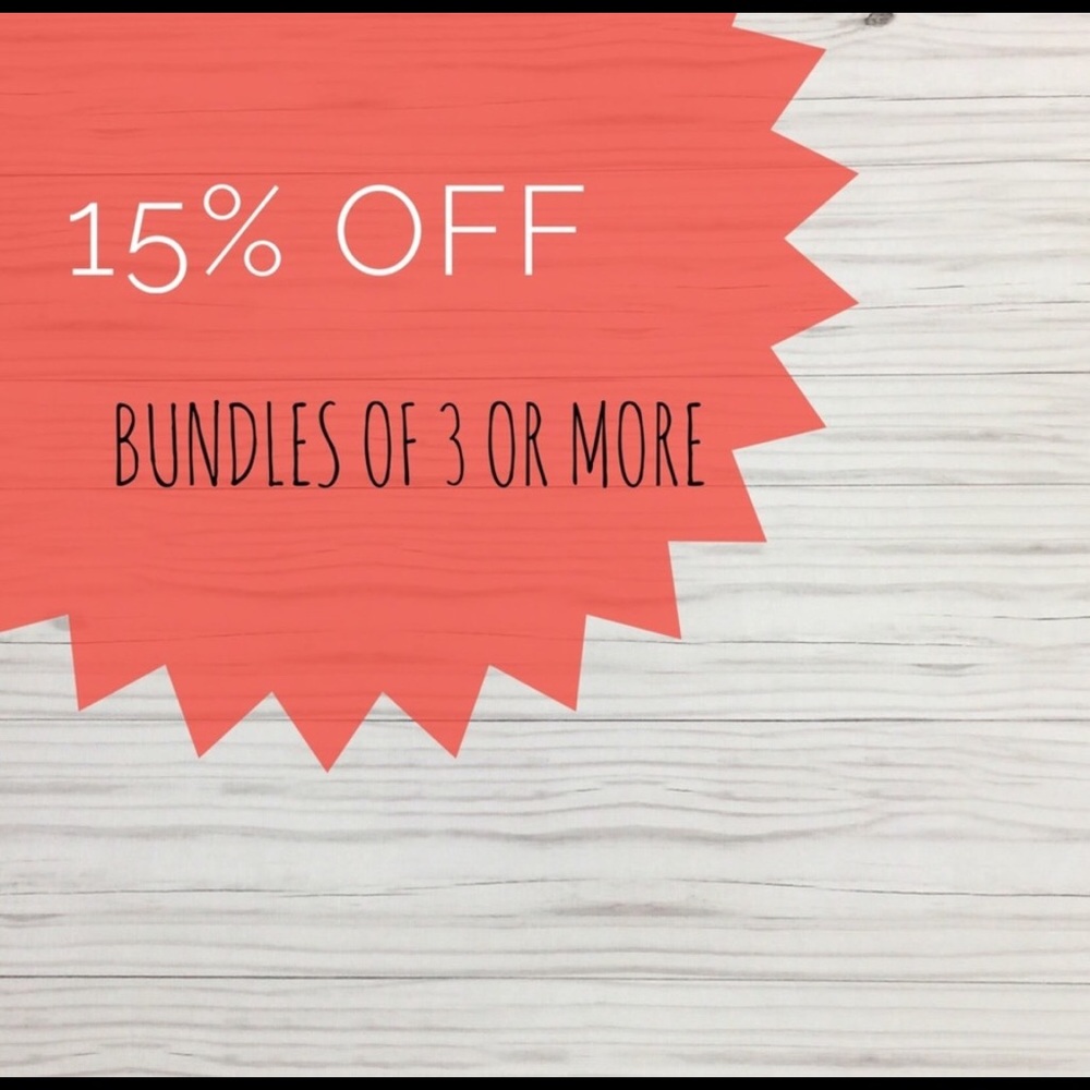 SAVE 15% OFF BUNDLES